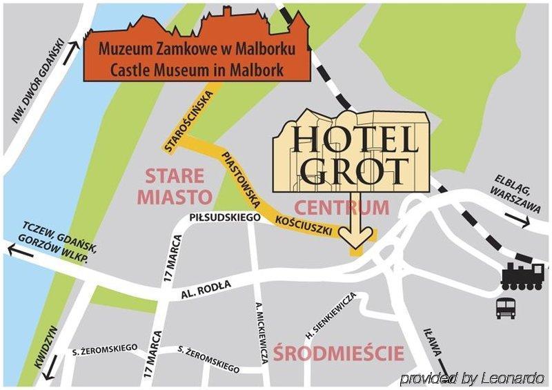 Grot Hotel Malbork Kültér fotó